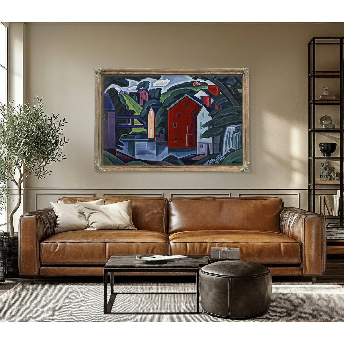Motive Of Space And Form By Oscar Bluemner