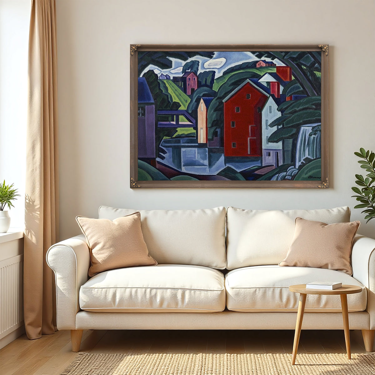 Motive Of Space And Form By Oscar Bluemner