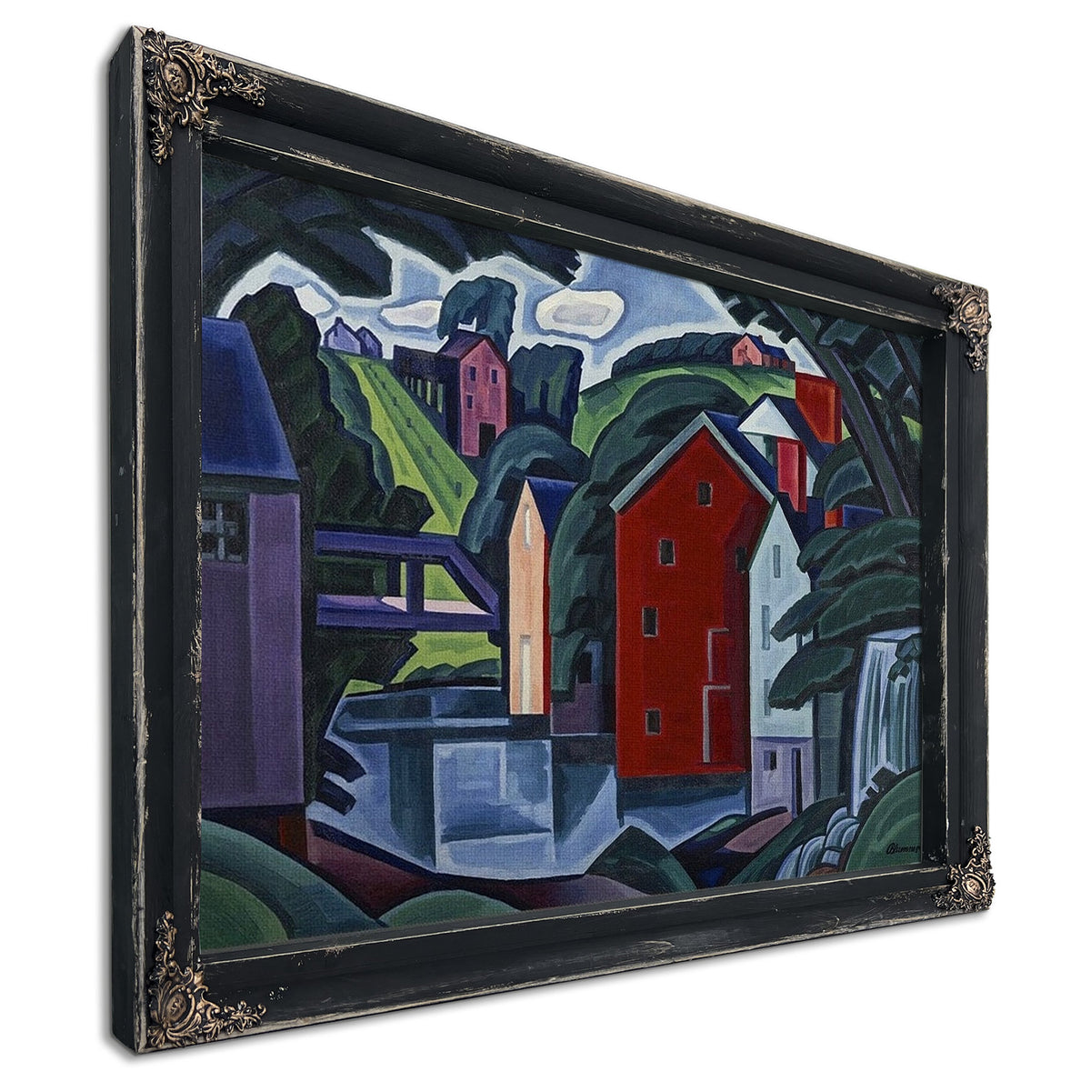 Motive Of Space And Form By Oscar Bluemner