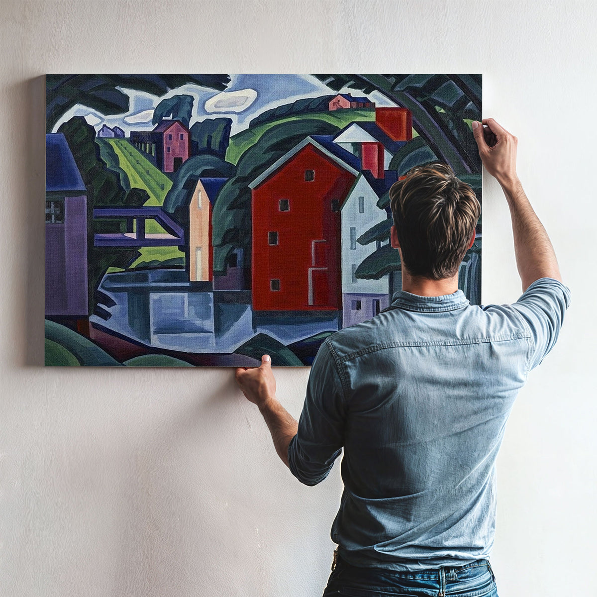 Motive Of Space And Form By Oscar Bluemner