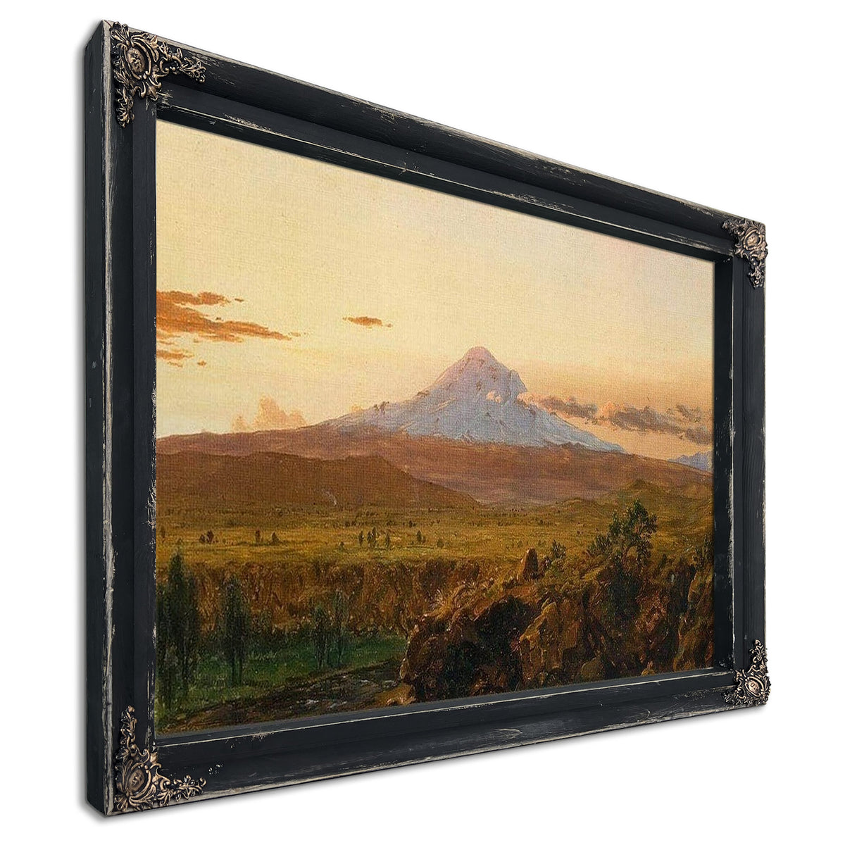 Mount Chimborazo At Sunset By Frederic Edwin Church