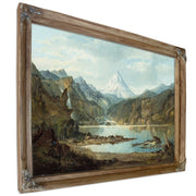 Mountain Landscape With Indians By John Mix Stanley