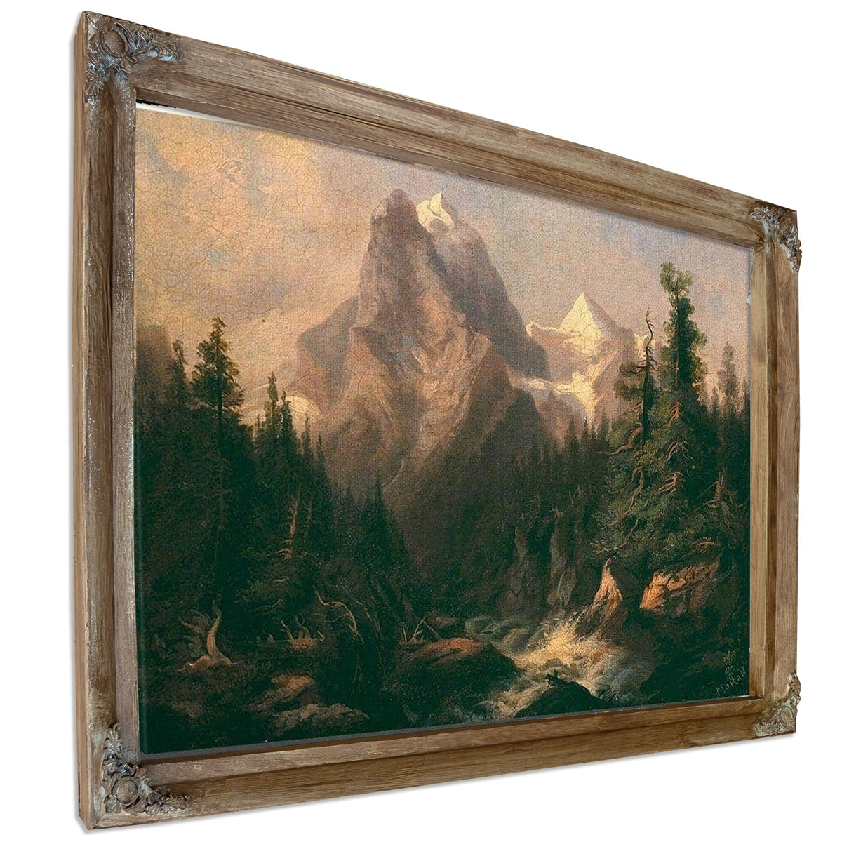Mountain Scene By Thomas Moran