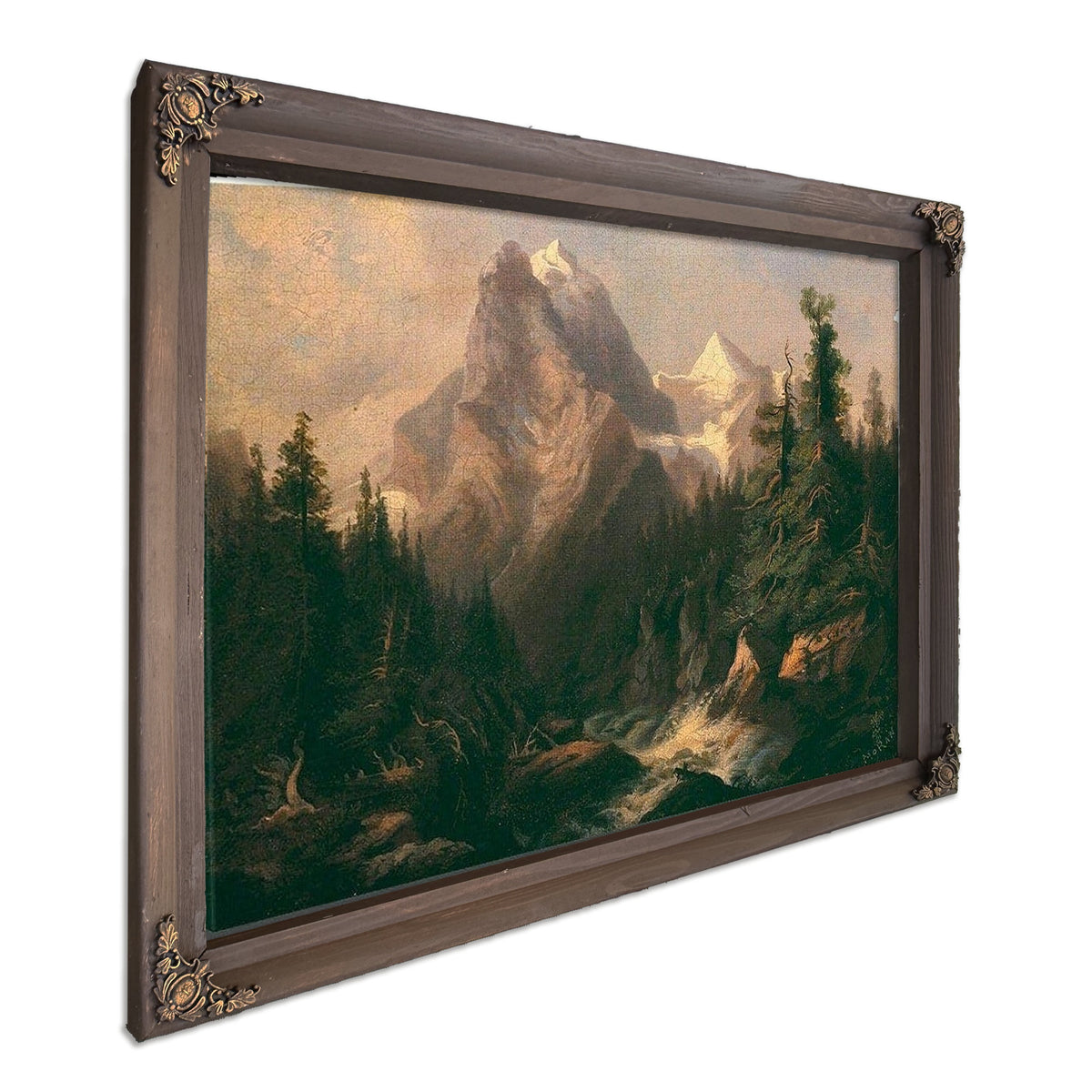 Mountain Scene By Thomas Moran