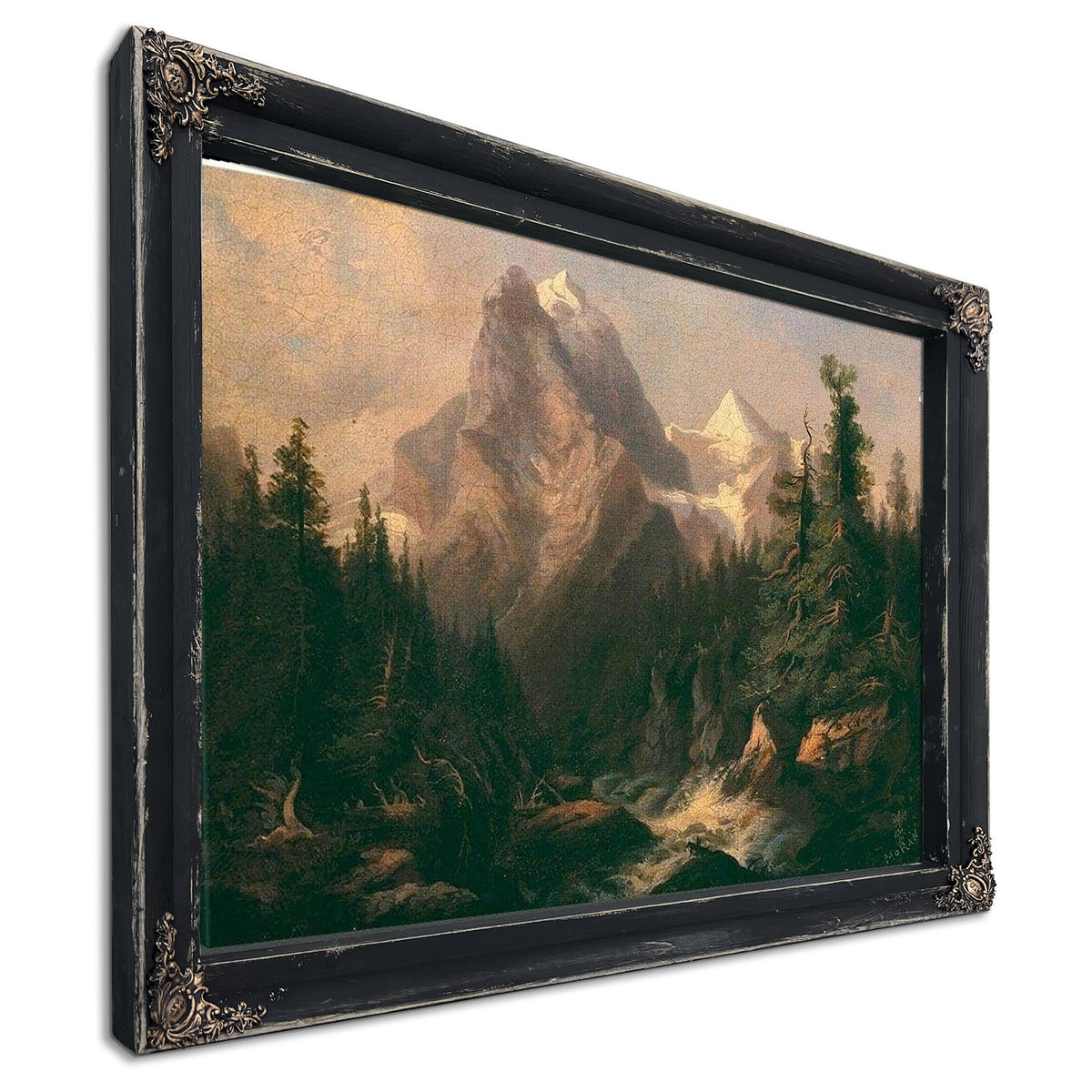 Mountain Scene By Thomas Moran