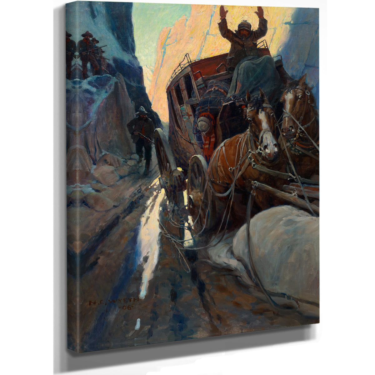 Hands Up 1906 By N C Wyeth