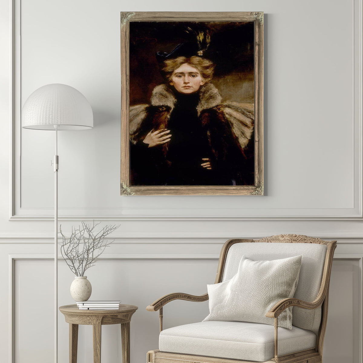 Natalie In Fur Cape By Alice Pike Barney