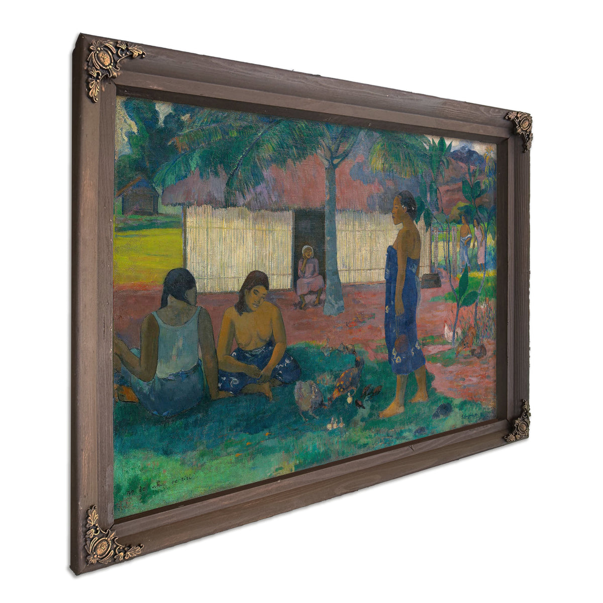 No Te Aha Oe Riri Why Are You Angry by Paul Gauguin