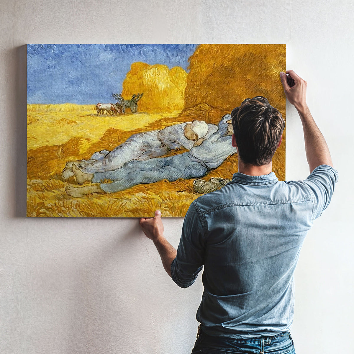 Noon Rest From Work (After Millet) By Vincent Van Gogh