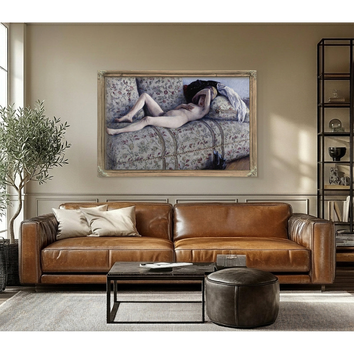 Nude On A Couch By Gustave Caillebotte