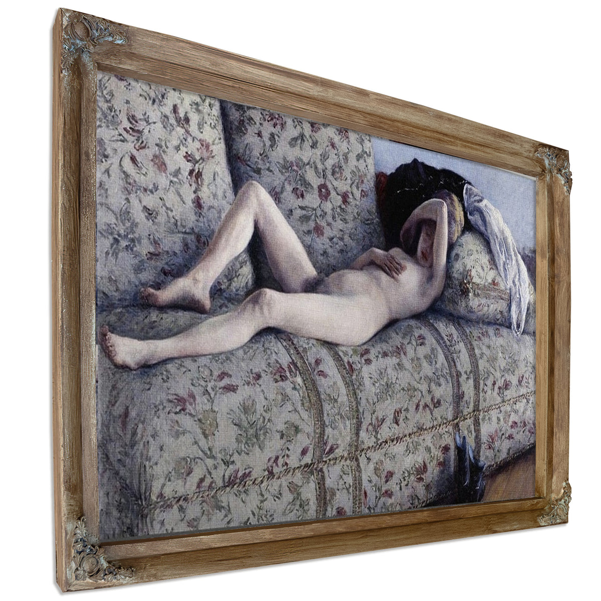 Nude On A Couch By Gustave Caillebotte