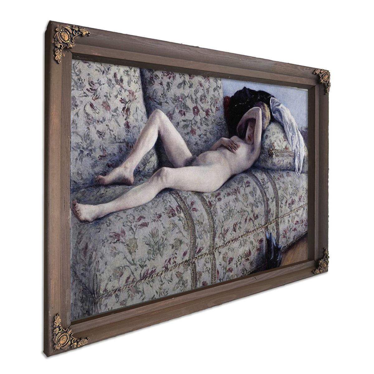 Nude On A Couch By Gustave Caillebotte