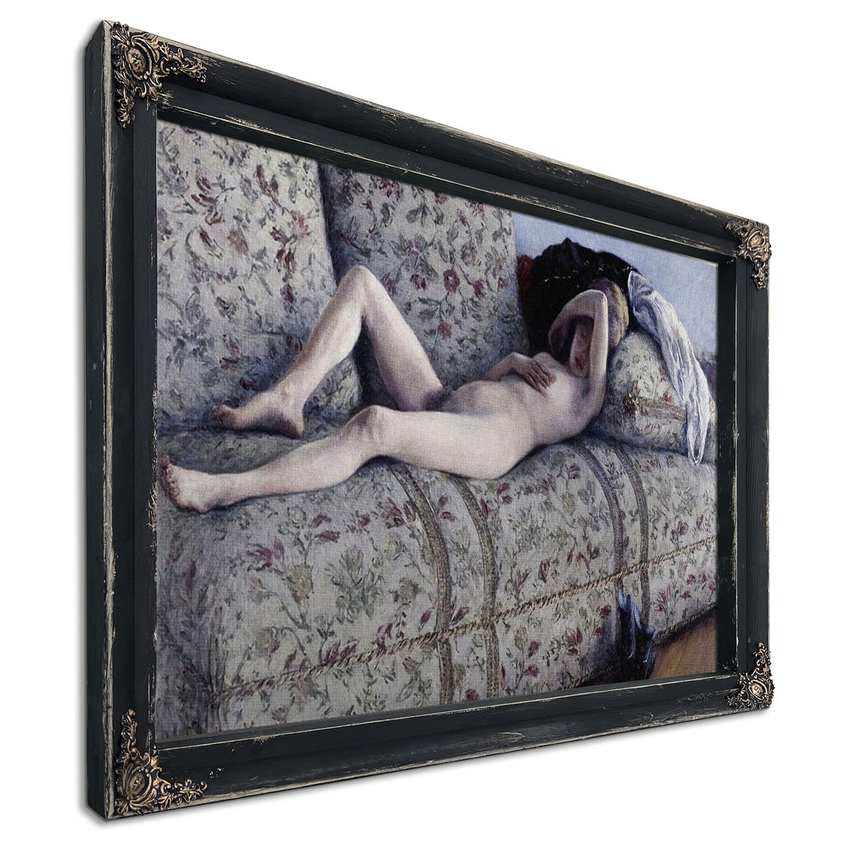 Nude On A Couch By Gustave Caillebotte