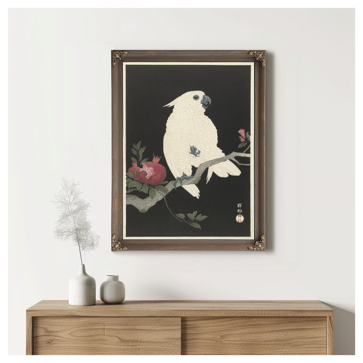 Cockatoo Pomegranate 1925 1936 By Ohara Koson