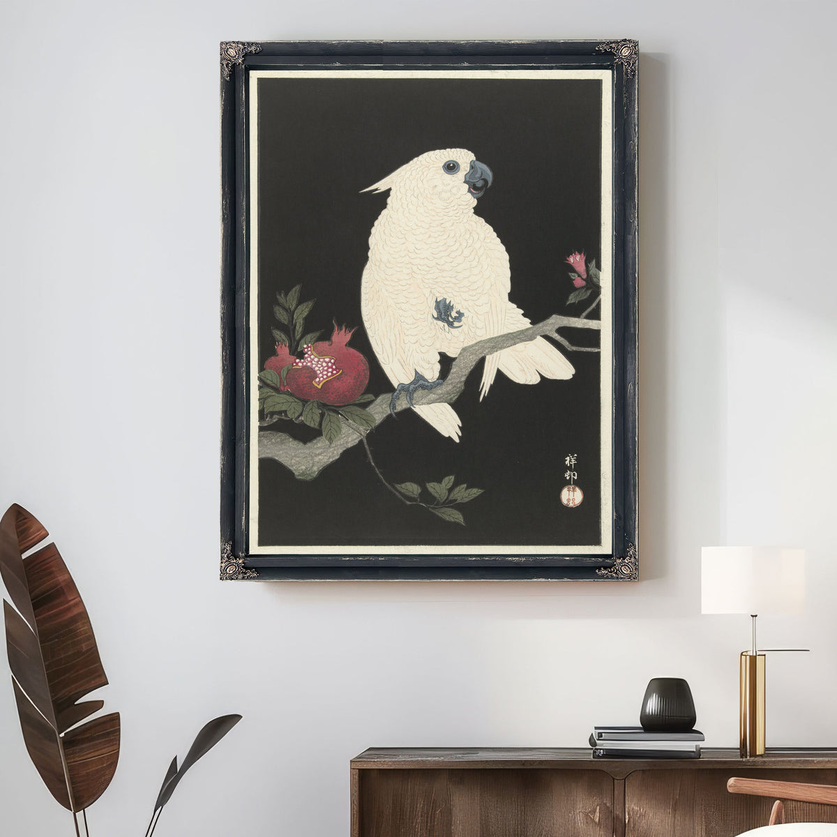 Cockatoo Pomegranate 1925 1936 By Ohara Koson