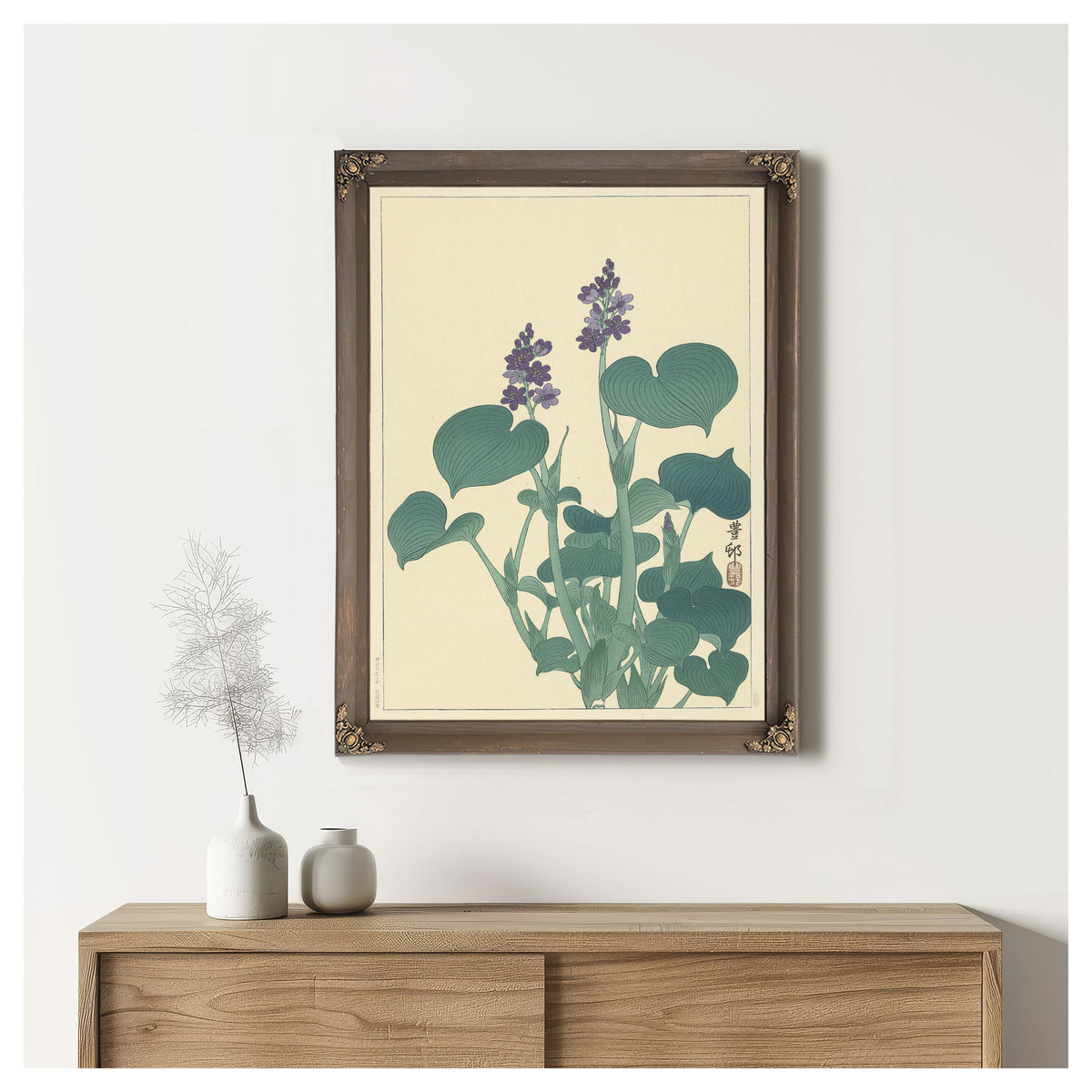 Flowering Hosta 1900 1930 By Ohara Koson