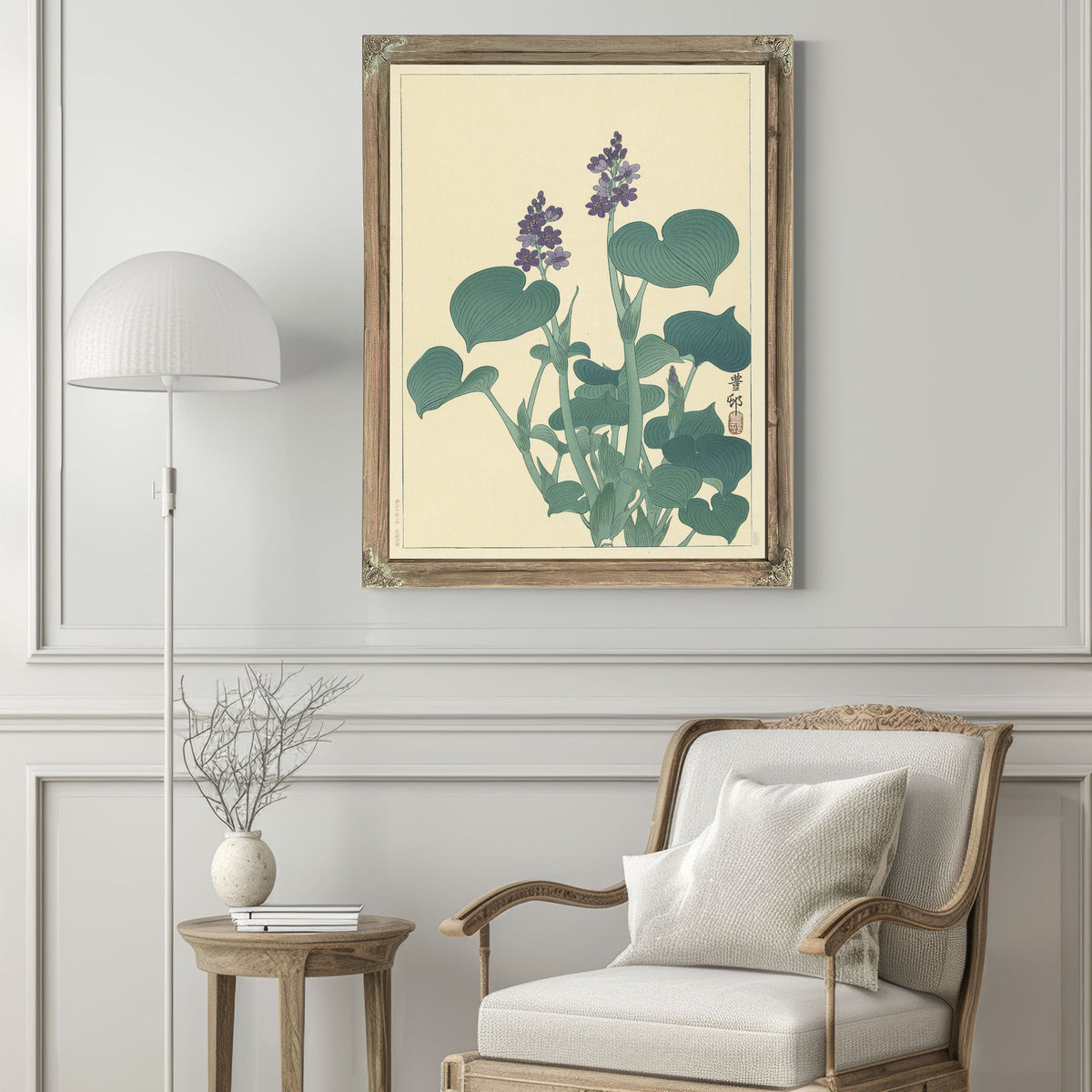 Flowering Hosta 1900 1930 By Ohara Koson