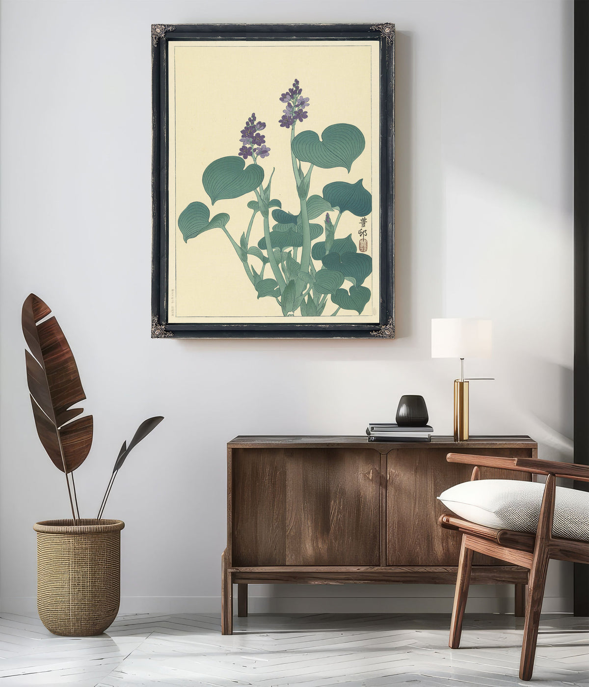 Flowering Hosta 1900 1930 By Ohara Koson