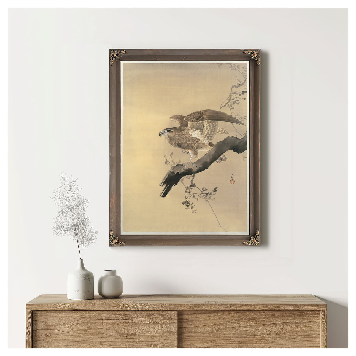 Hawk 1887 1945 By Ohara Koson
