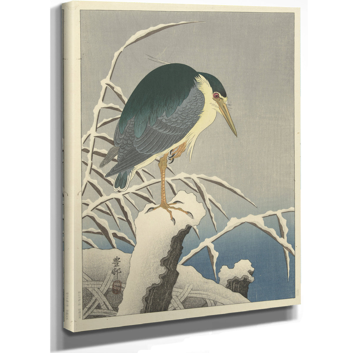 Heron Snow 1920 1930 By Ohara Koson