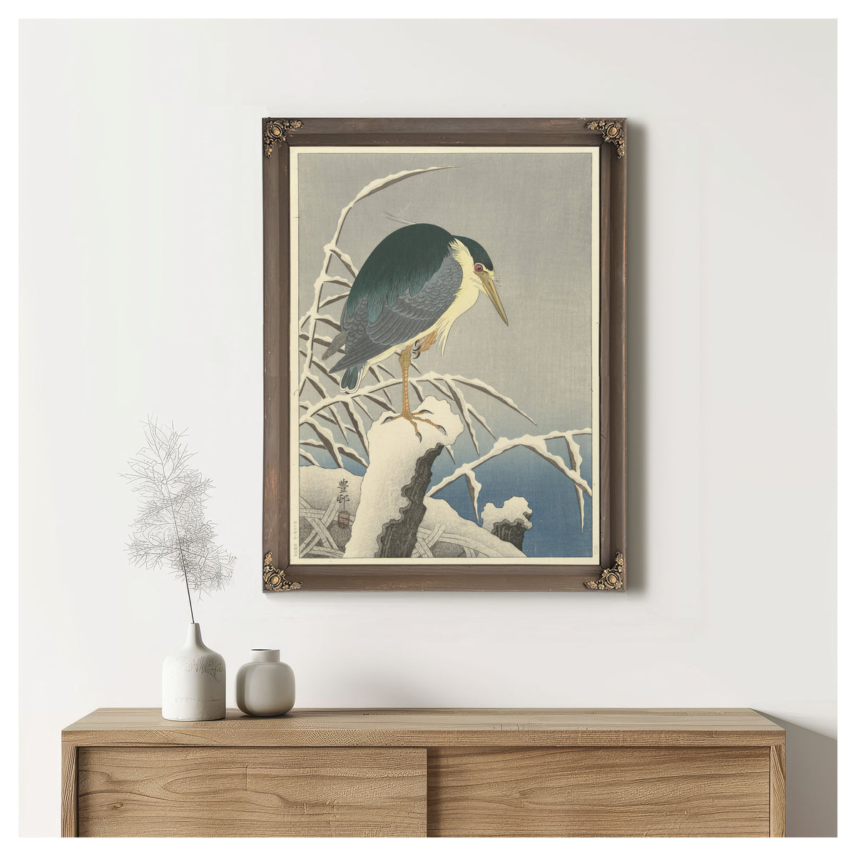 Heron Snow 1920 1930 By Ohara Koson