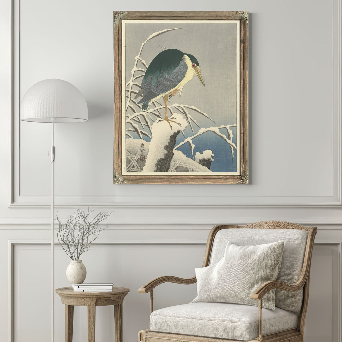Heron Snow 1920 1930 By Ohara Koson