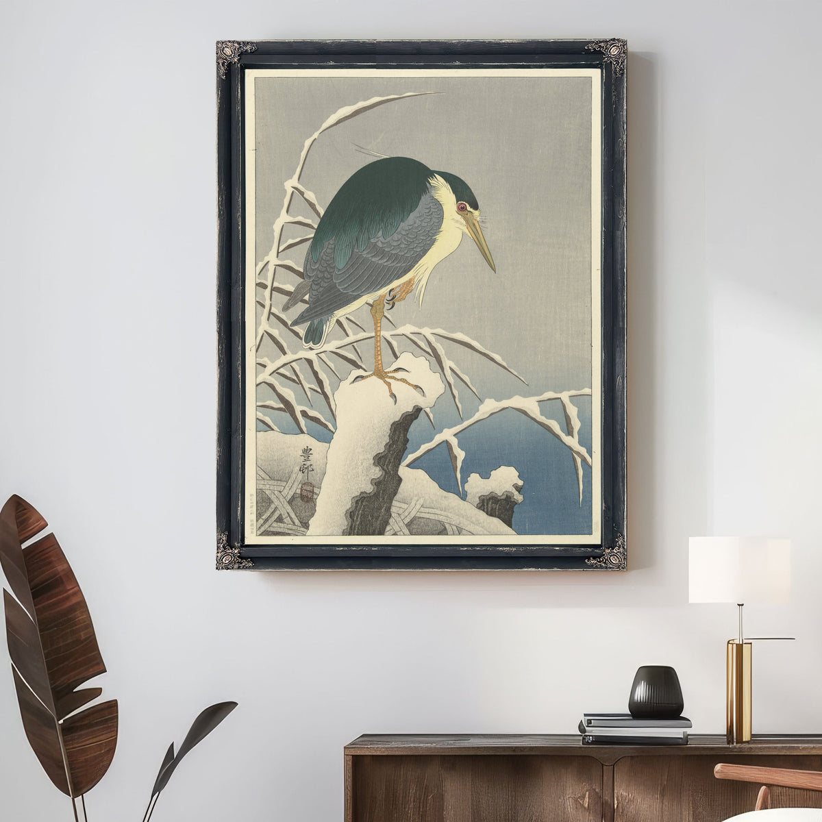 Heron Snow 1920 1930 By Ohara Koson