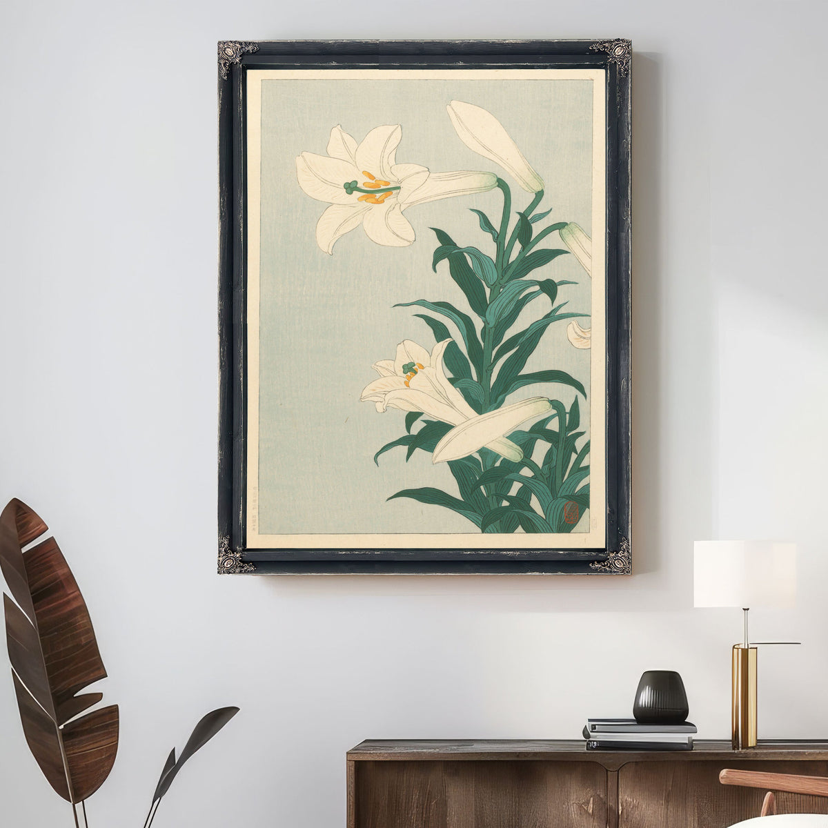Lilies 1900 1930 By Ohara Koson