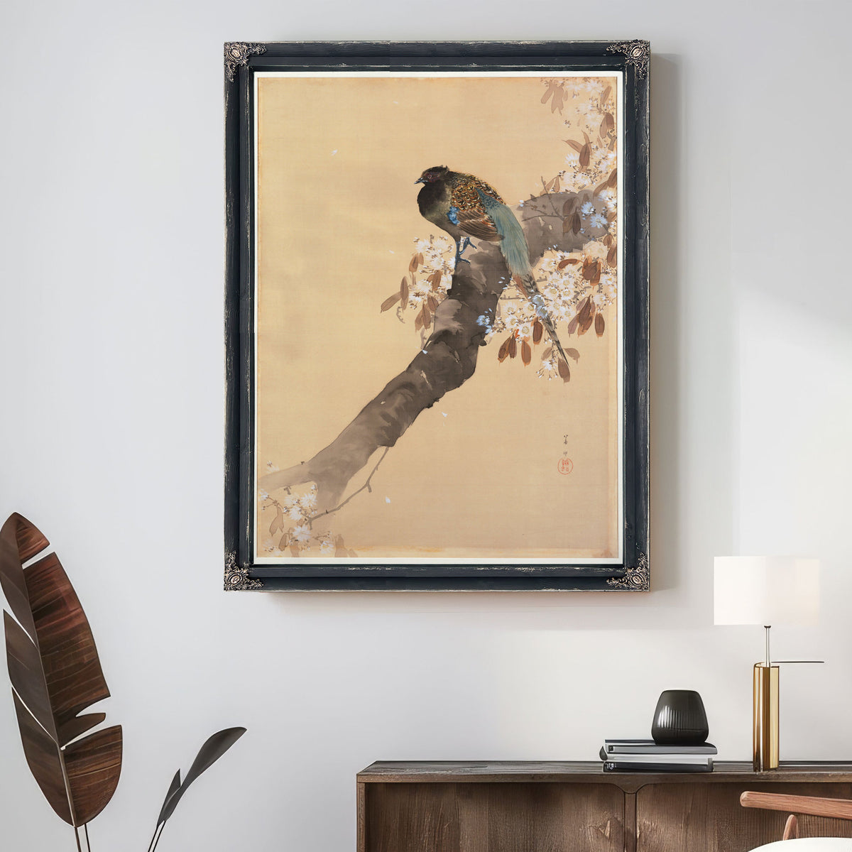 Pheasant Cherry Blossom Branch 1887 By Ohara Koson