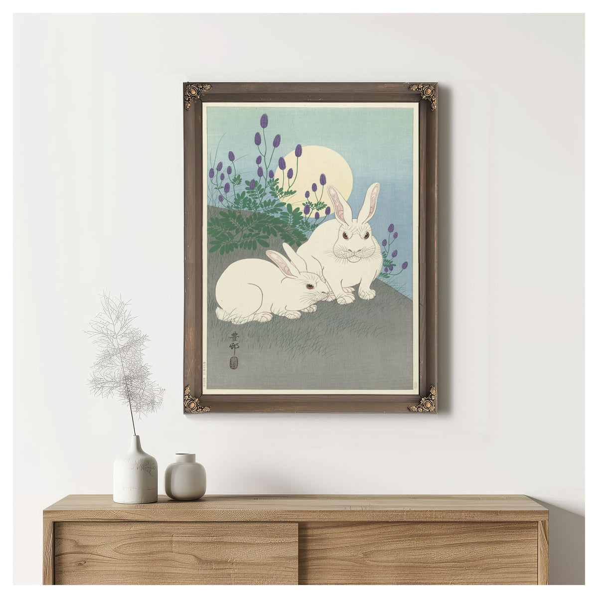 Rabbits Full Size 1920 1930 By Ohara Koson