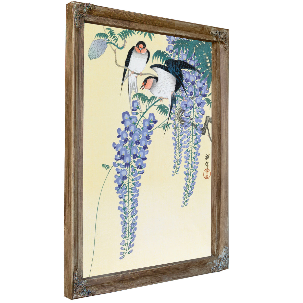 Swallows Wisteria 1930s By Ohara Koson