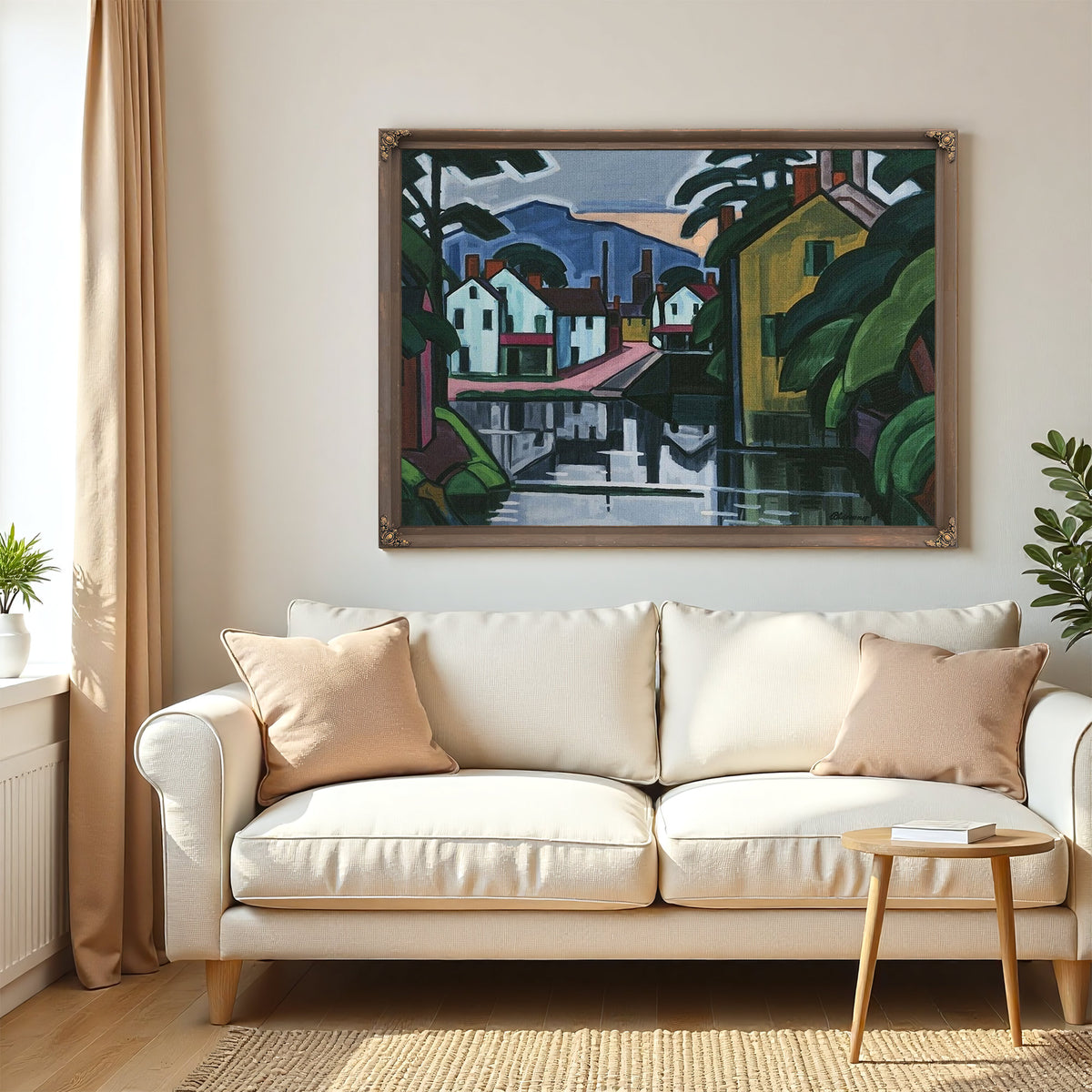 Old Canal Port By Oscar Bluemner