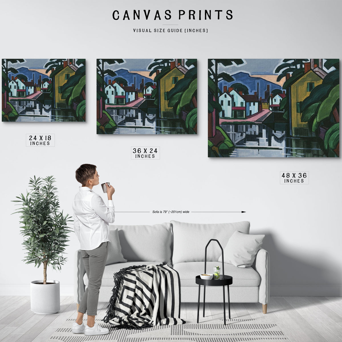 Old Canal Port By Oscar Bluemner