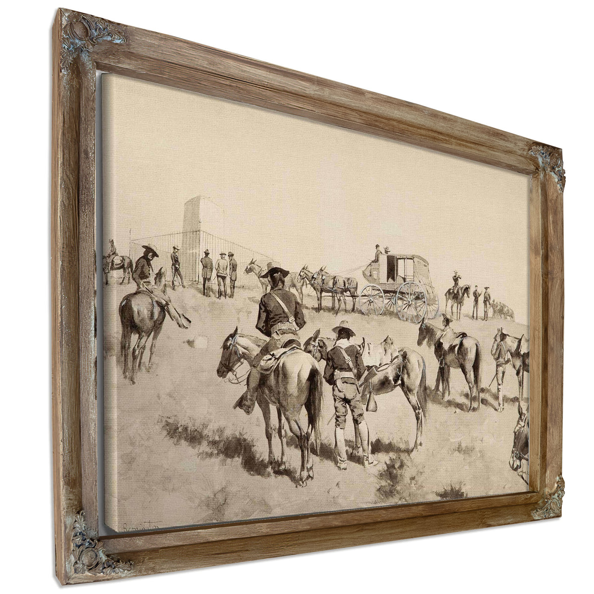 On The Bighorn by Frederic Remington