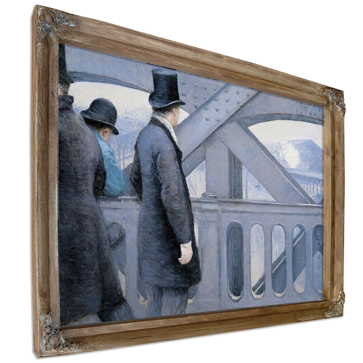 On The Pont De L'europe By Gustave Caillebotte