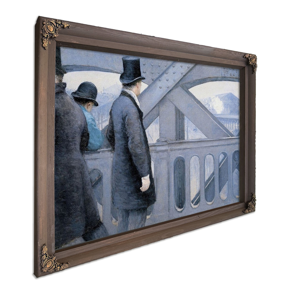 On The Pont De L'europe By Gustave Caillebotte