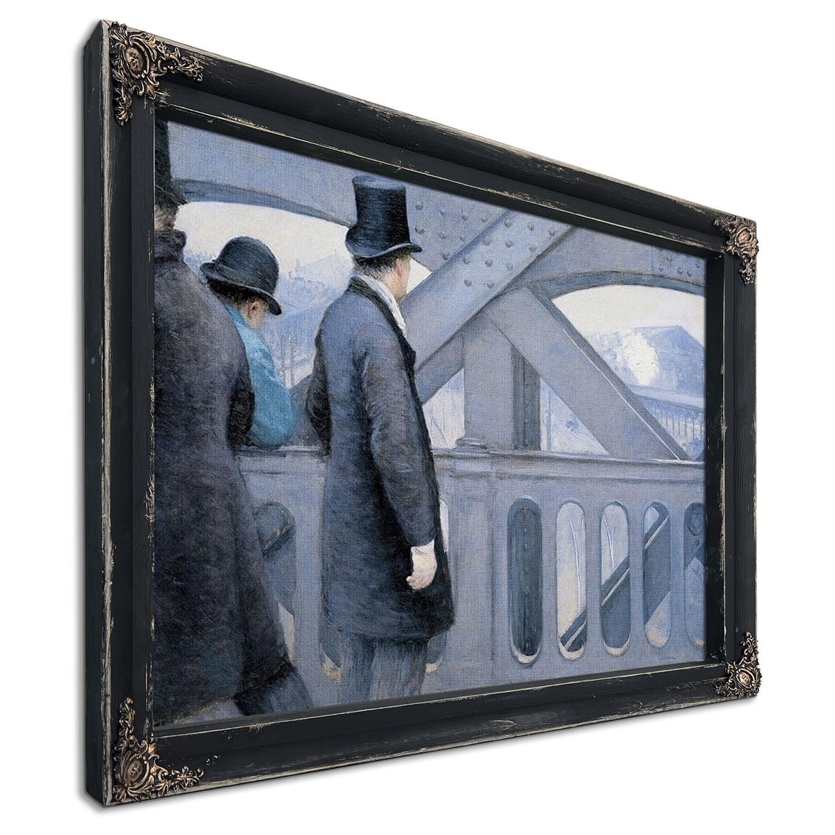 On The Pont De L'europe By Gustave Caillebotte