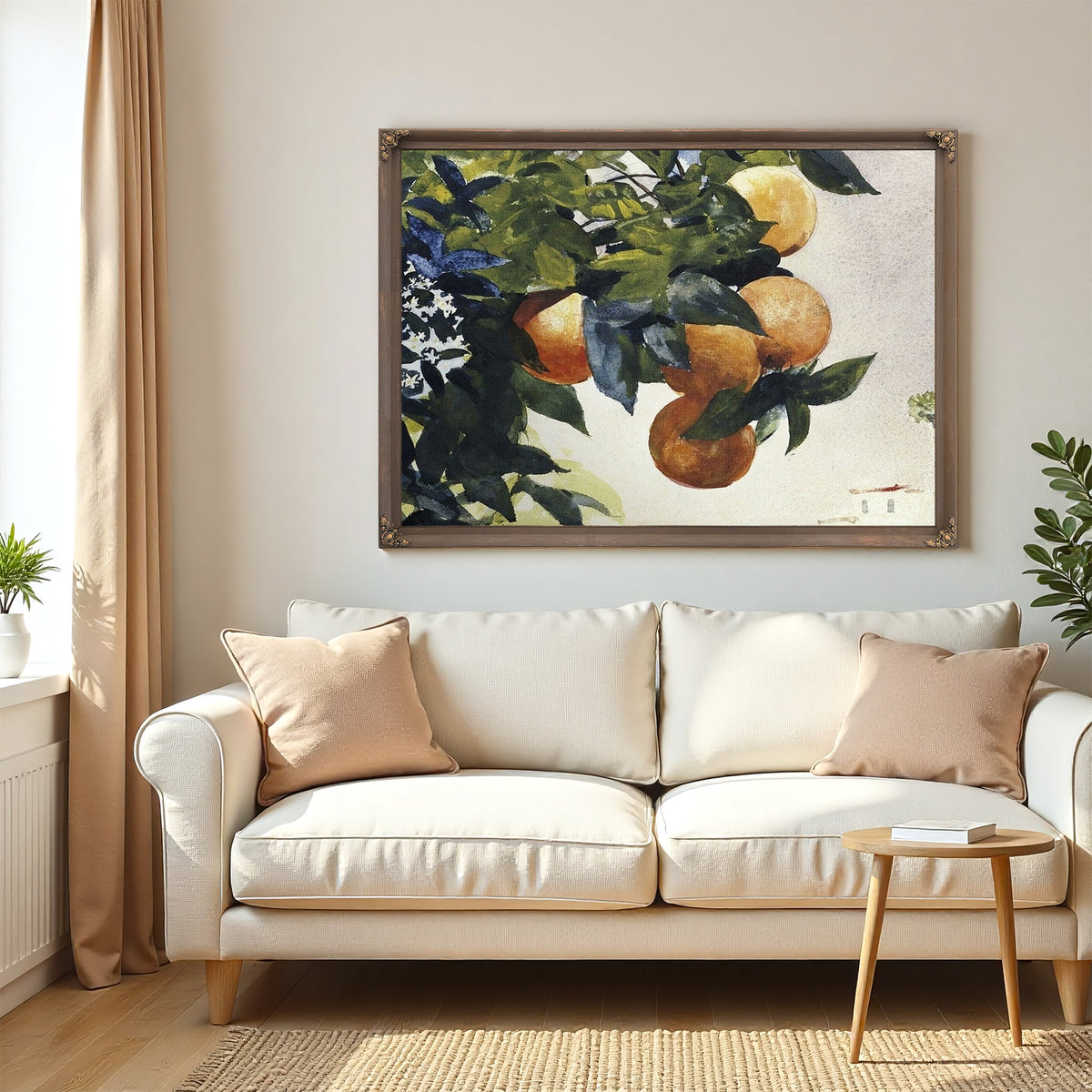 Oranges On A Branch By Winslow Homer