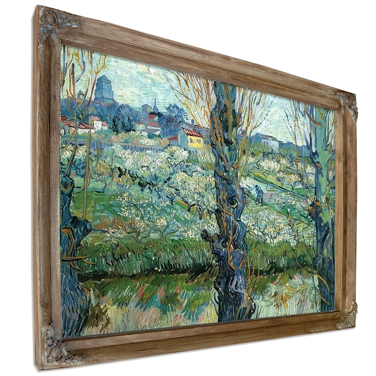 Orchard In Blossom With View Of Arles By Vincent Van Gogh