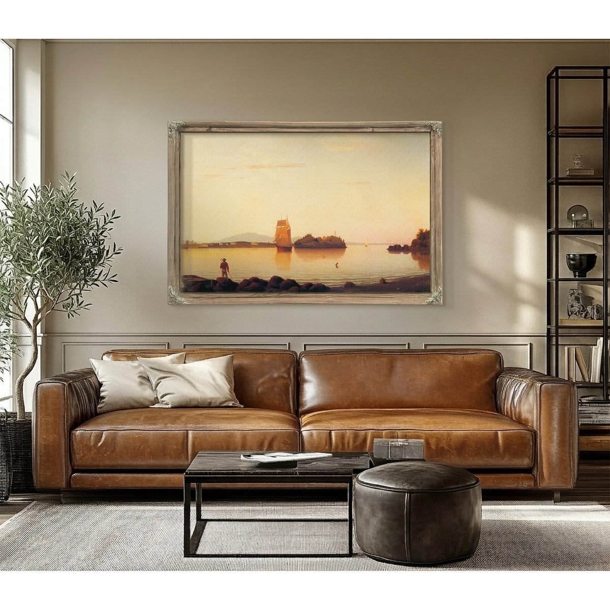 Owls Head Penobscot Bay Maine By Fitz Hugh Lane