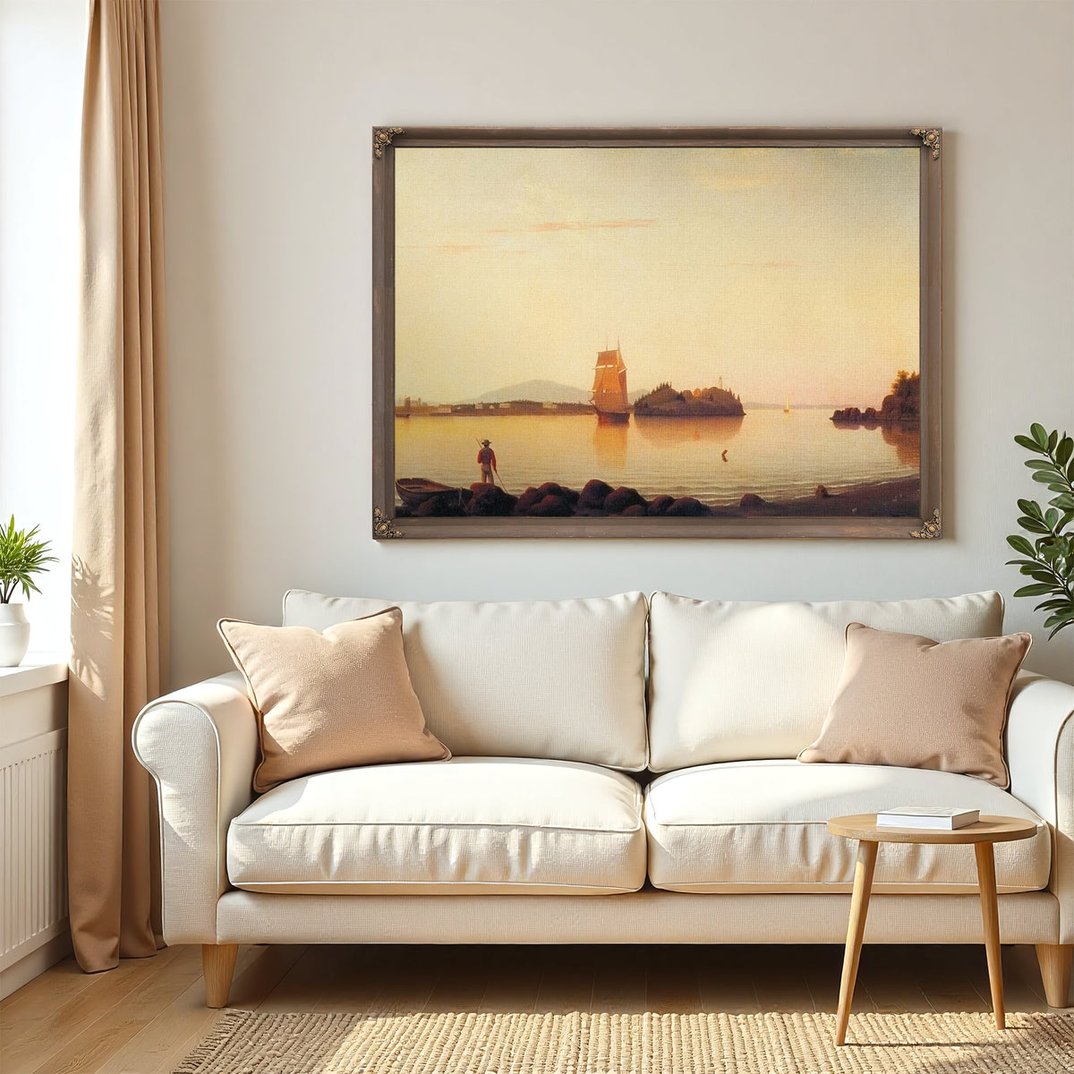 Owls Head Penobscot Bay Maine By Fitz Hugh Lane