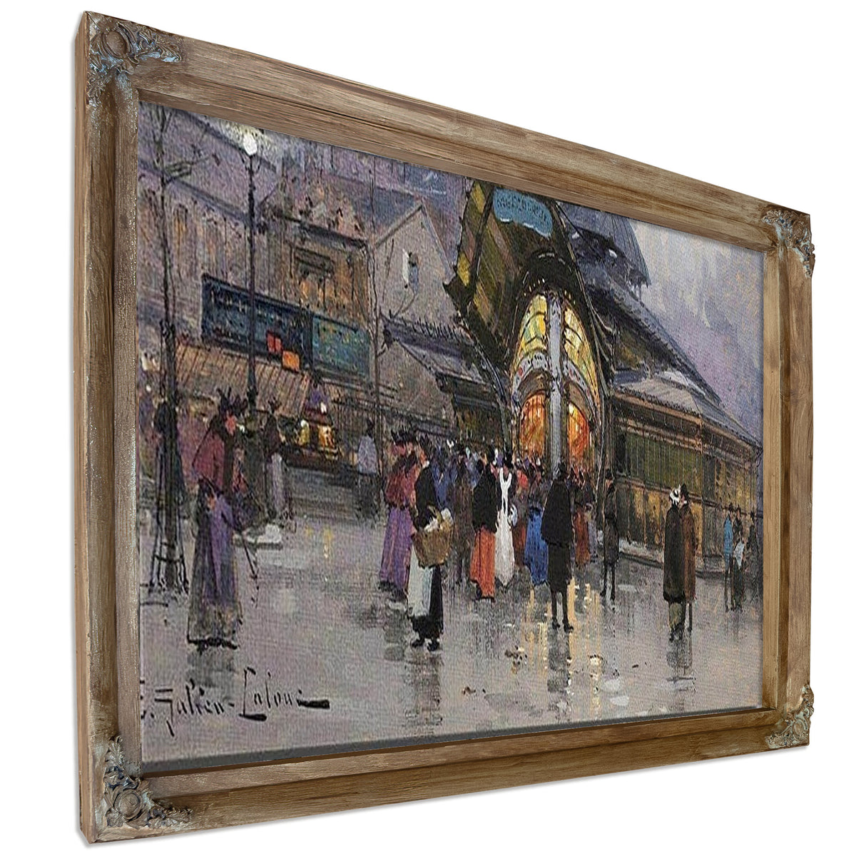Paris Les Halles By Eugene Galien Laloue