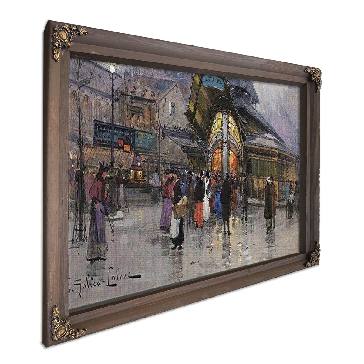 Paris Les Halles By Eugene Galien Laloue