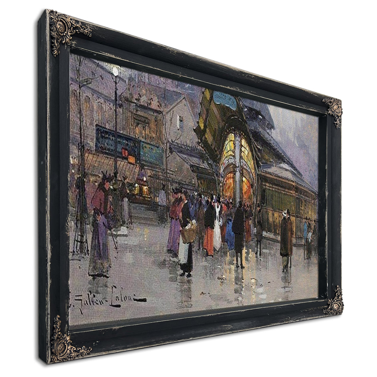 Paris Les Halles By Eugene Galien Laloue