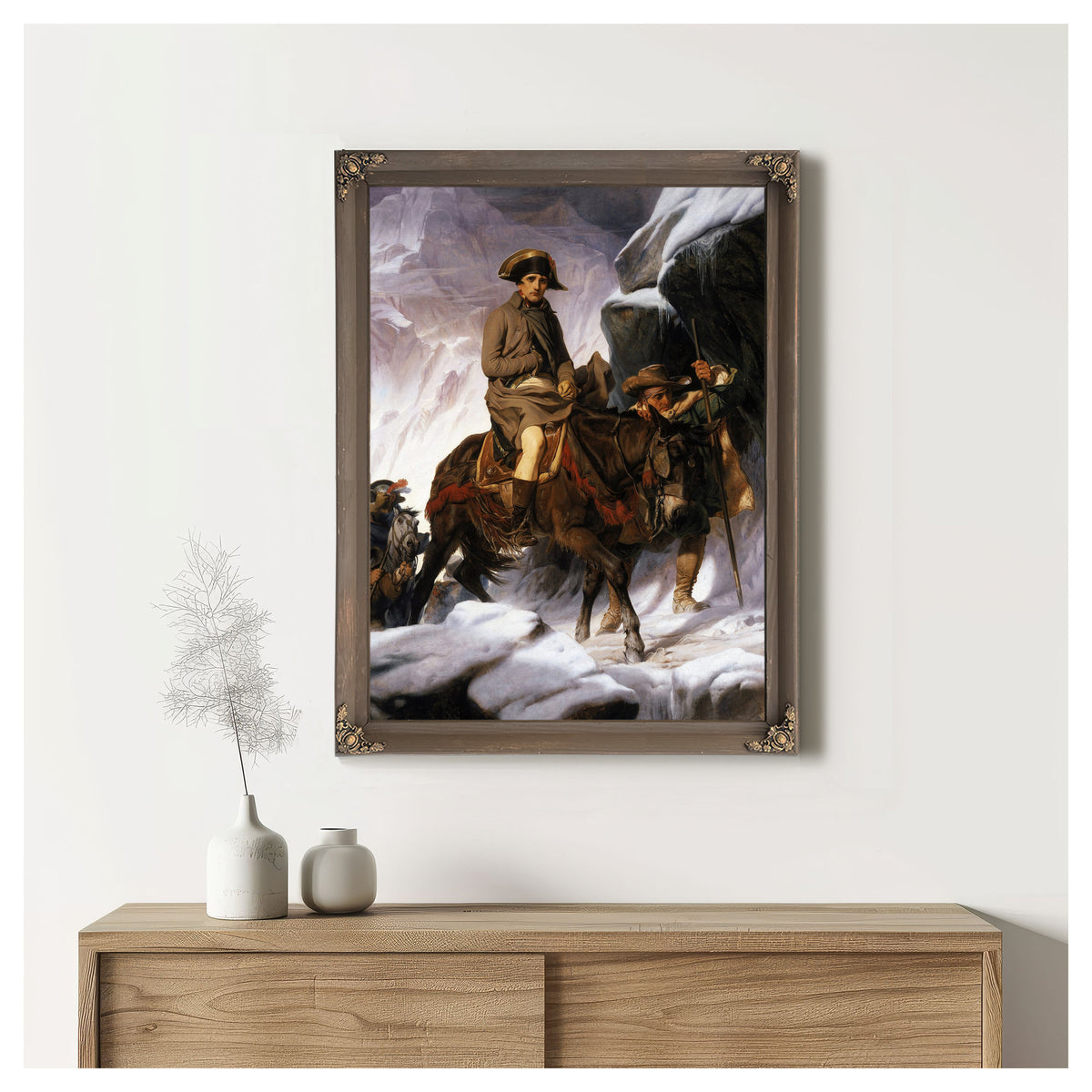 Napoleon Crossing Alps By Paul Delaroche