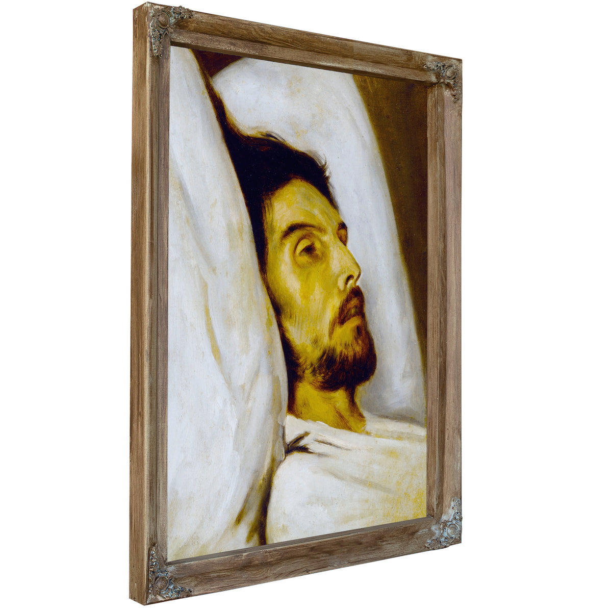 Portrait Dhomme Sur Son Lit de Mort By Paul Delaroche
