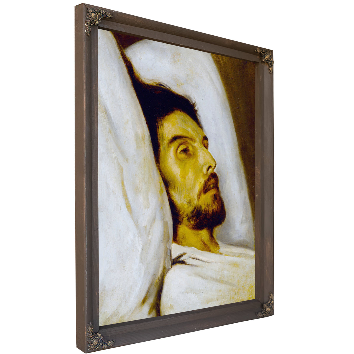 Portrait Dhomme Sur Son Lit de Mort By Paul Delaroche