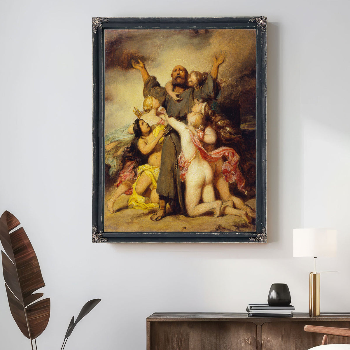 The Temptation Saint Anthony By Paul Delaroche