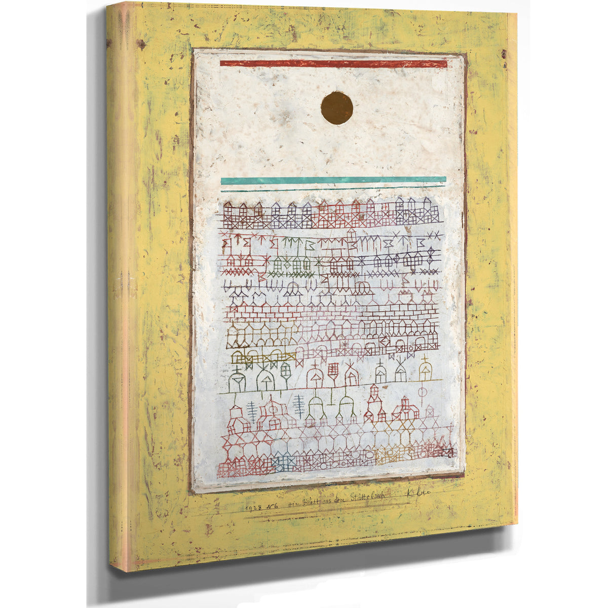 A Page the Book Towns 1928 By Paul Klee