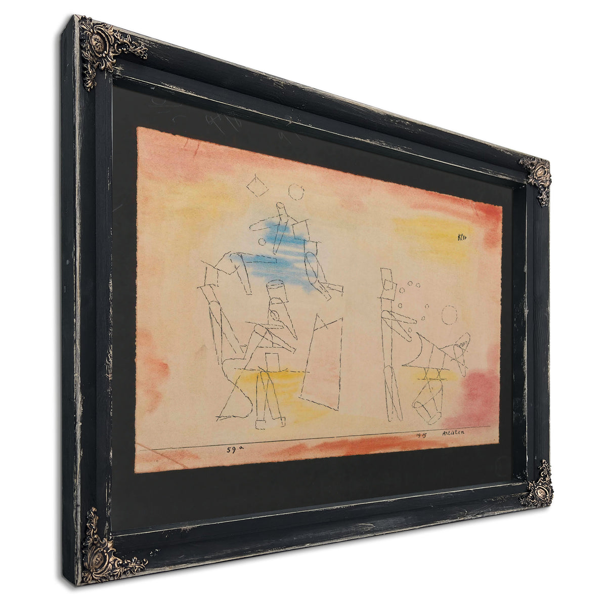 Acrobats 1915 By Paul Klee